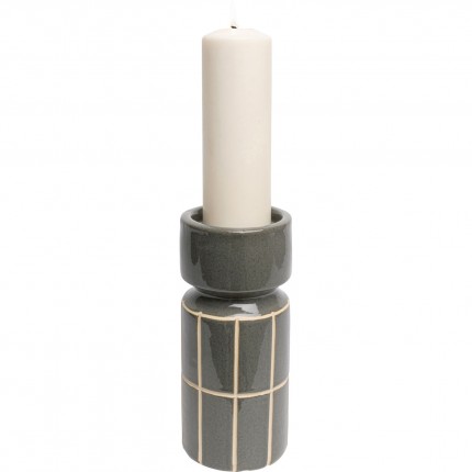 Candle Holder Bliss Tile 25cm dark grey Kare Design