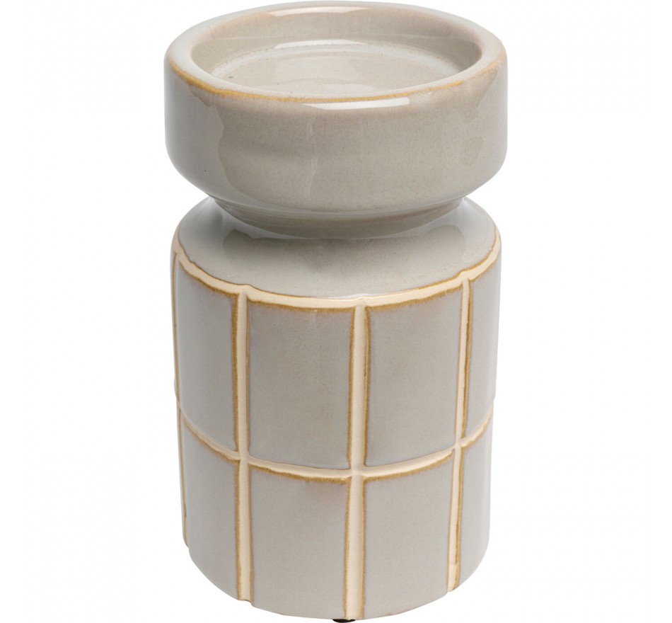 Kandelaar Bliss Tile 18cm lichtgrijs Kare Design