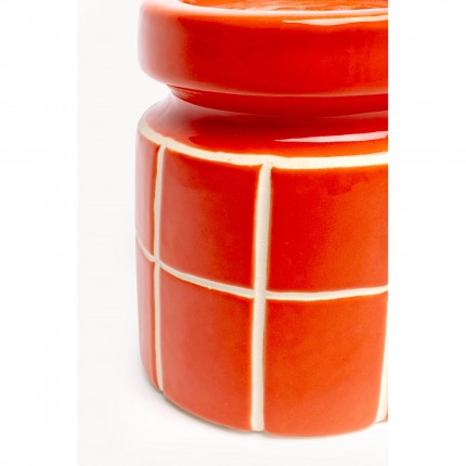 Candle Holder Bliss Tile 14cm orange Kare Design