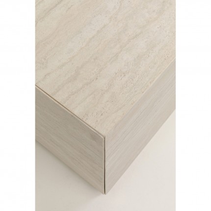 Coffee Table with drawers Travertino 80x60cm Kare Design