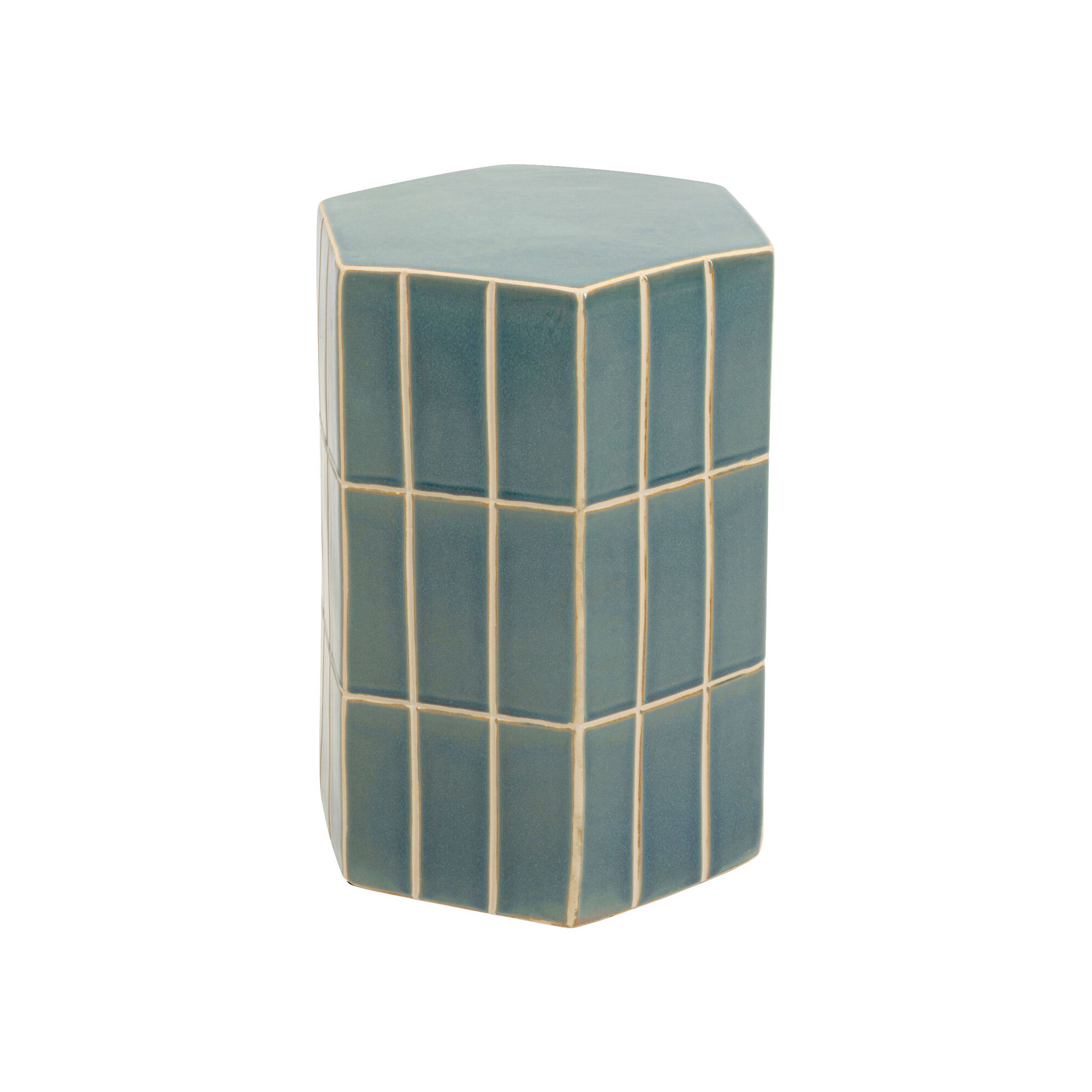 Table d appoint Bliss Tile bleu 41cm
