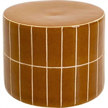 Side Table Bliss Tile Ø42cm brown Kare Design