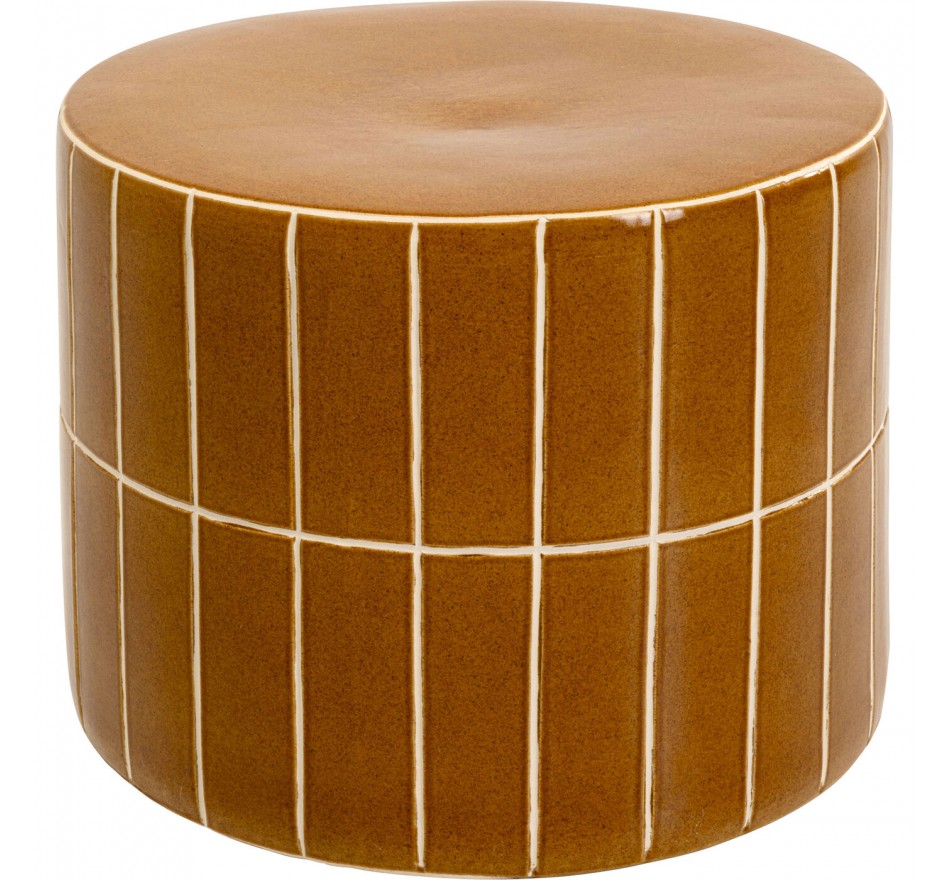 Side Table Bliss Tile Ø42cm brown Kare Design