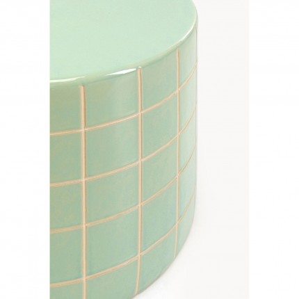 Bijzettafel Bliss Tile Ø42cm groen Kare Design