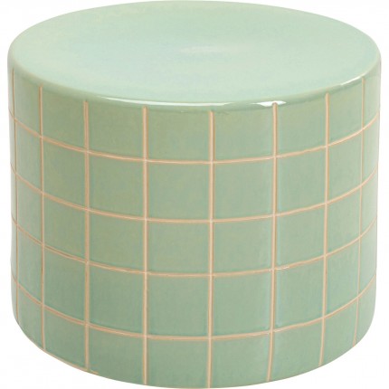 Bijzettafel Bliss Tile Ø42cm groen Kare Design