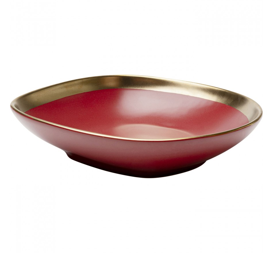 Soepborden Vibrations Ø19cm rood (4/set) Kare Design