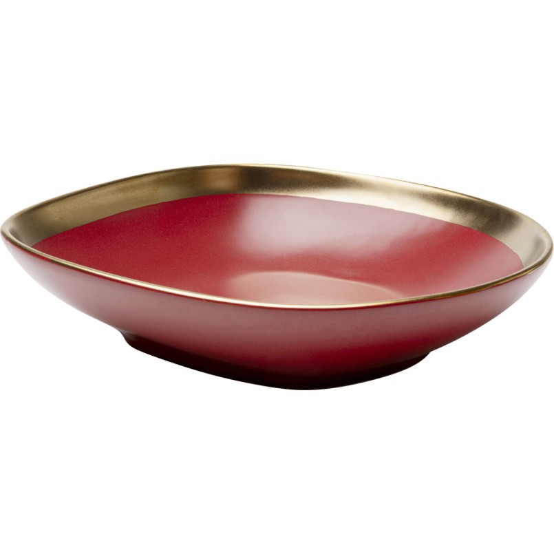 Assiette creuse Vibrations rouge Ø19cm