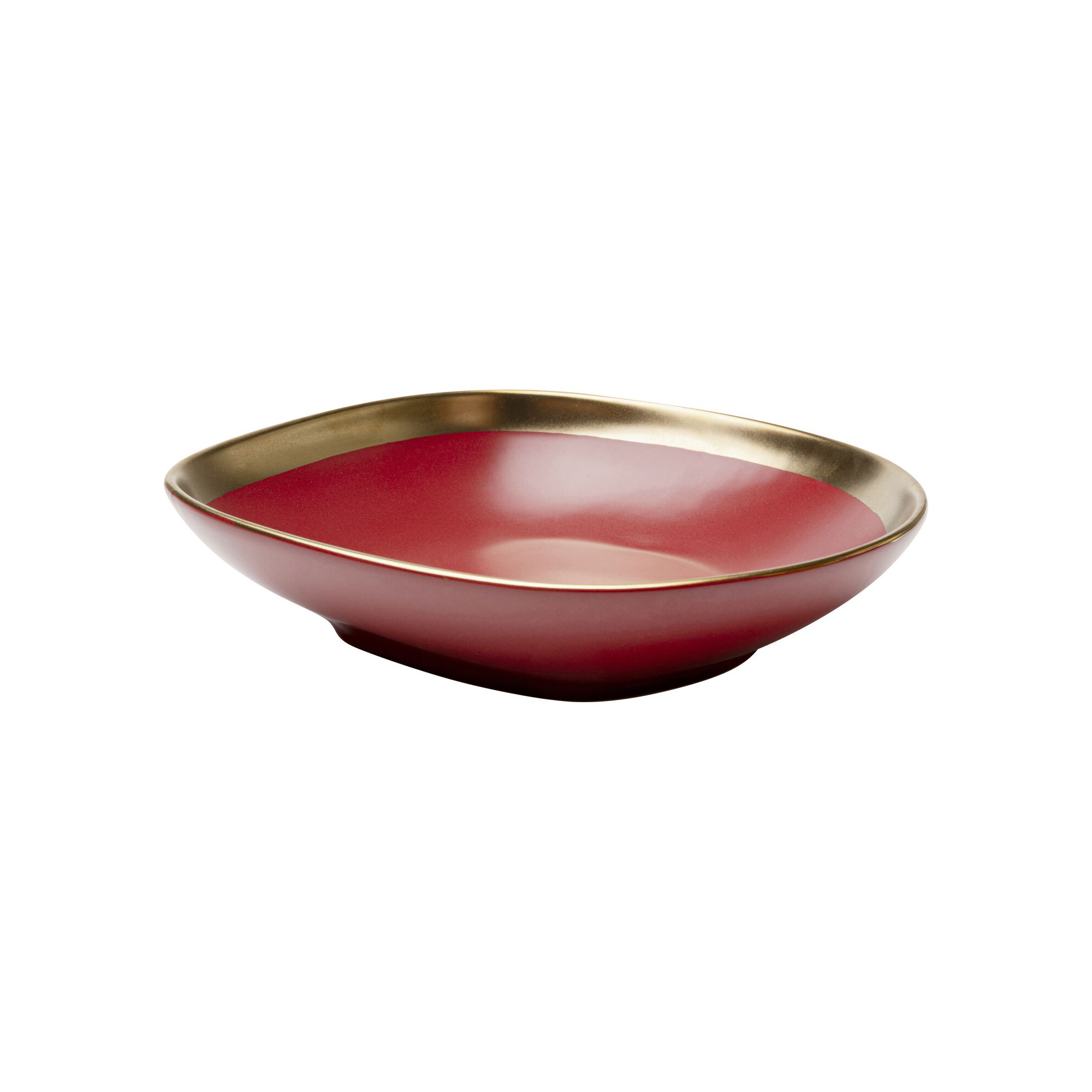 Assiette creuse Vibrations rouge Ø19cm