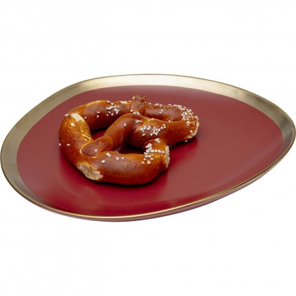 Plate Deep Vibrations Ø19cm red (4/set) Kare Design