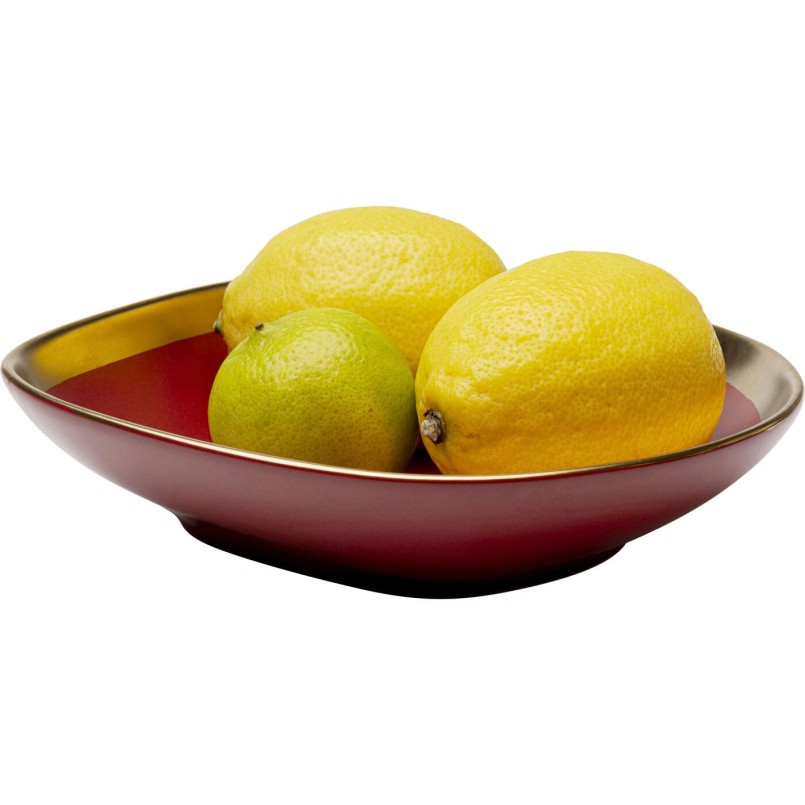 Assiette creuse Vibrations rouge Ø19cm