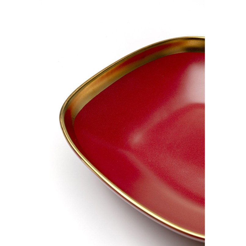 Assiette creuse Vibrations rouge Ø19cm