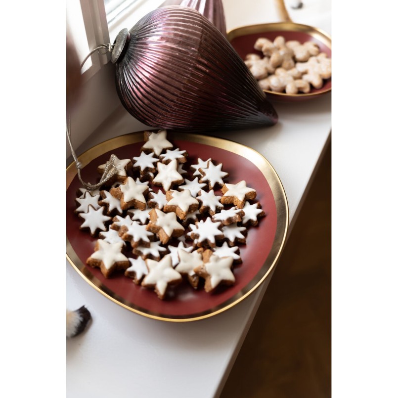Assiette creuse Vibrations rouge Ø19cm