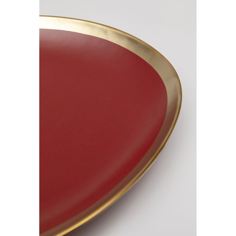 Assiette Vibrations rouge Ø21cm