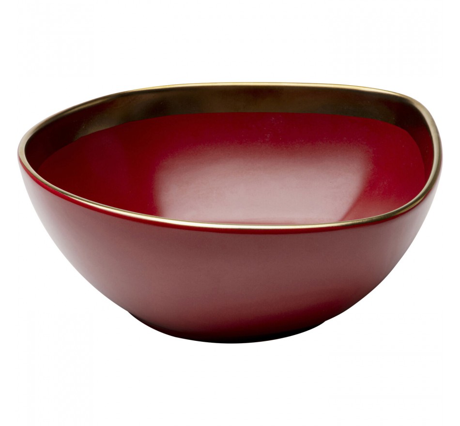 Kommen Vibrations Ø19cm rood (4/set) Kare Design