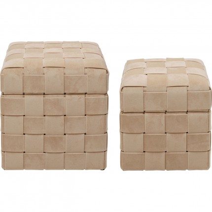 Borst Kruk Weave beige (2/Set) Kare Design