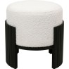 Tabouret Samu noir Ø43cm
