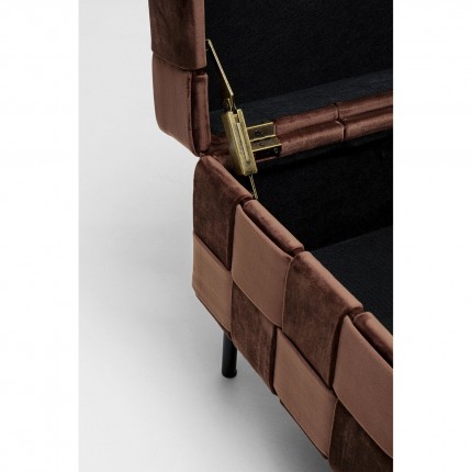 Opbergbank Weave bruin Kare Design