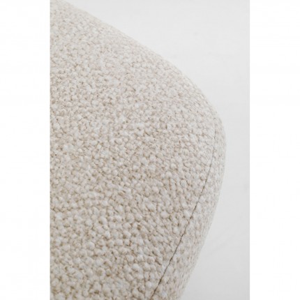 Draaifauteuil en Voetsteun Jules beige Kare Design