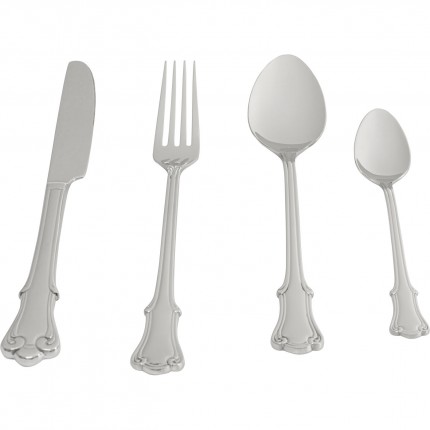 Cutlery Andrina silver (16-part) Kare Design