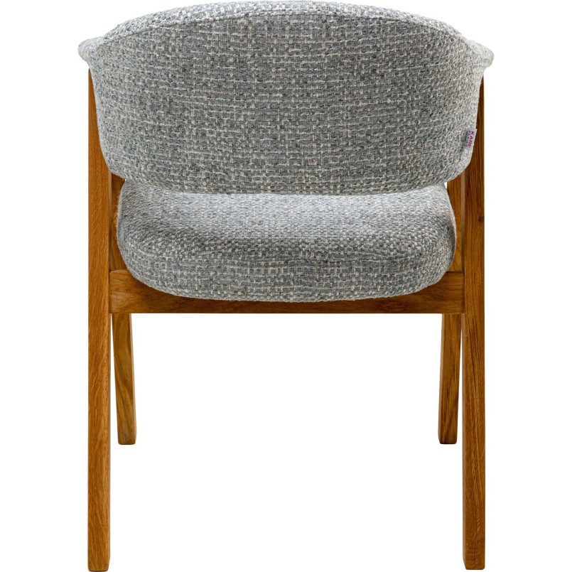 Stoel met armleuningen Jonte blauw Kare Design