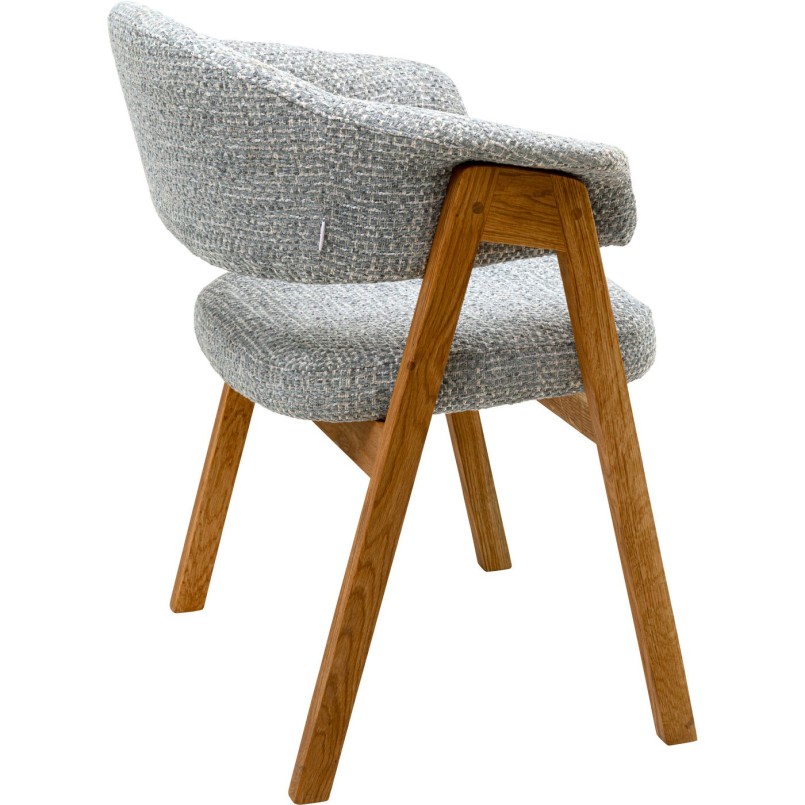 Stoel met armleuningen Jonte blauw Kare Design