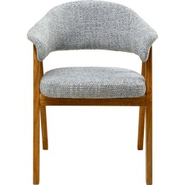 Stoel met armleuningen Jonte blauw Kare Design