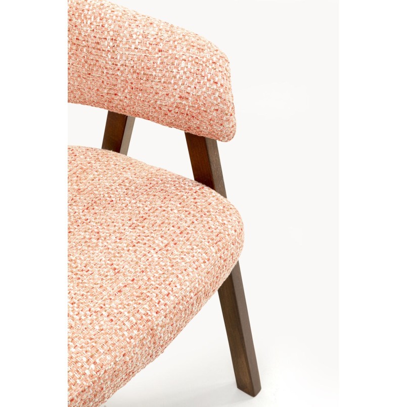 Chair with armrests Jonte pink Kare Design
