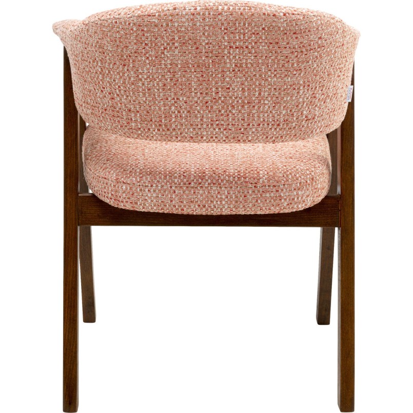 Chair with armrests Jonte pink Kare Design