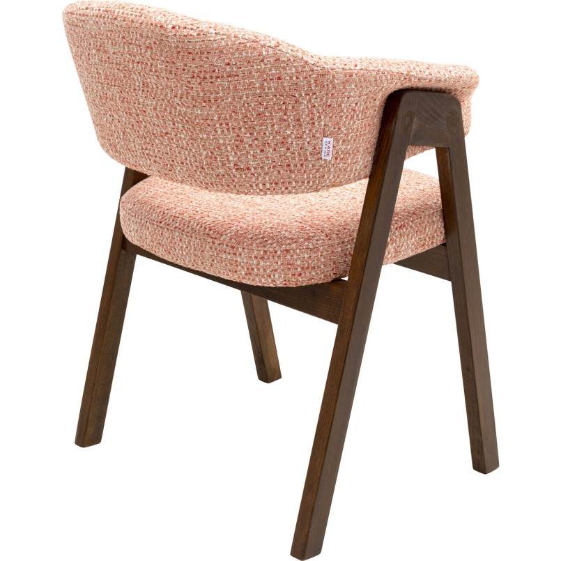 Chair with armrests Jonte pink Kare Design
