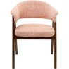 Stoel met armleuningen Jonte roze Kare Design