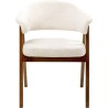 Stoel met armleuningen Jonte creme Kare Design