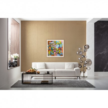 Framed Picture face graffiti 80x80cm Kare Design