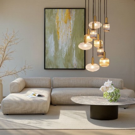 Corner Sofa Bow left cream Kare Design