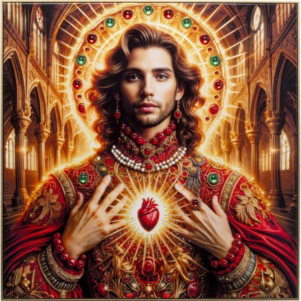 Framed Picture Saint man 100x100cm Kare Design