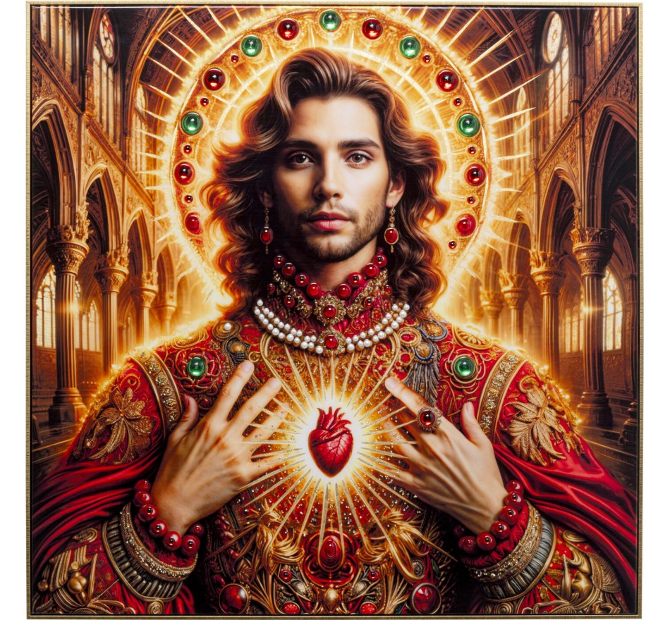 Schilderij Saint man 100x100cm Kare Design