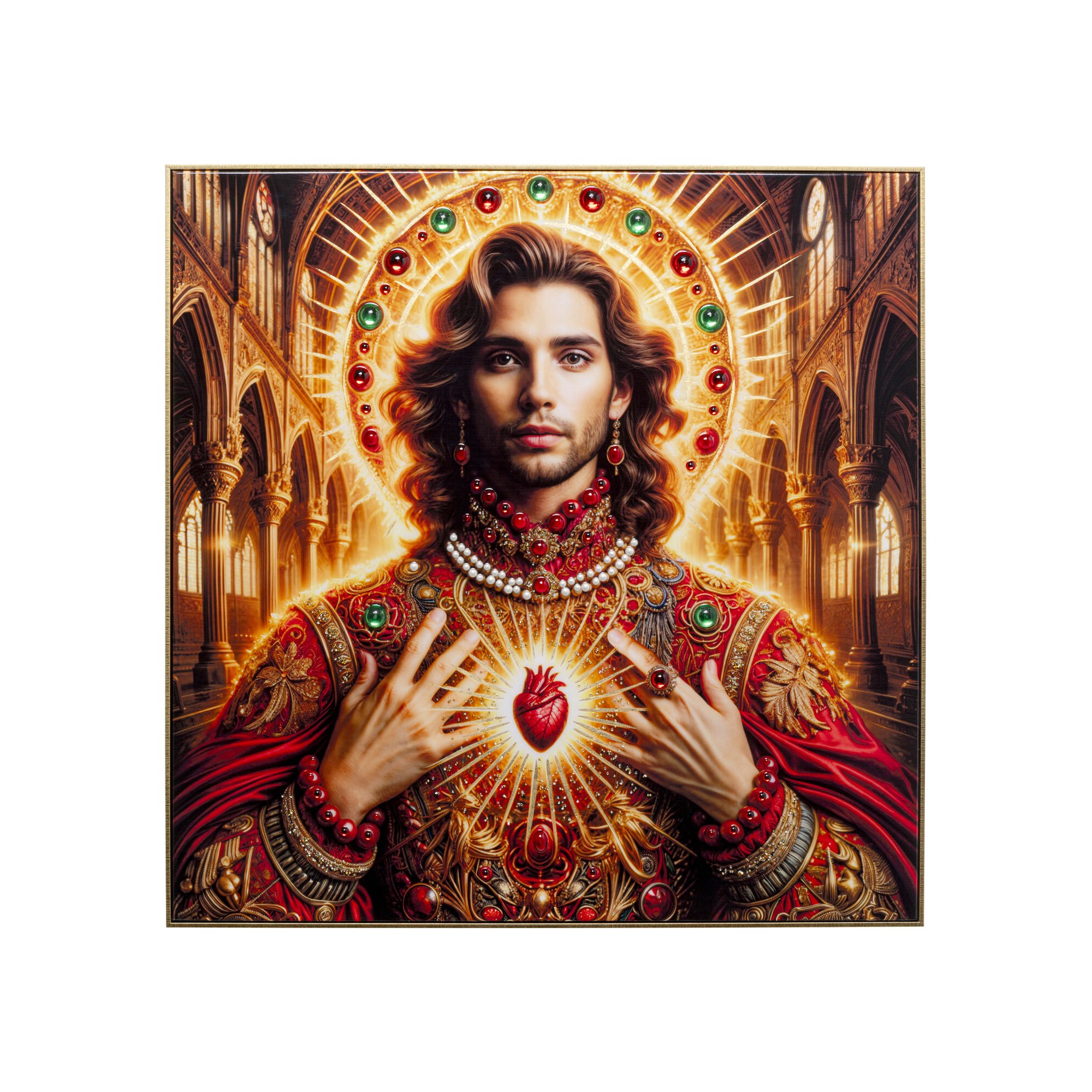 Tableau encadré Saint Halo Man 100x100cm