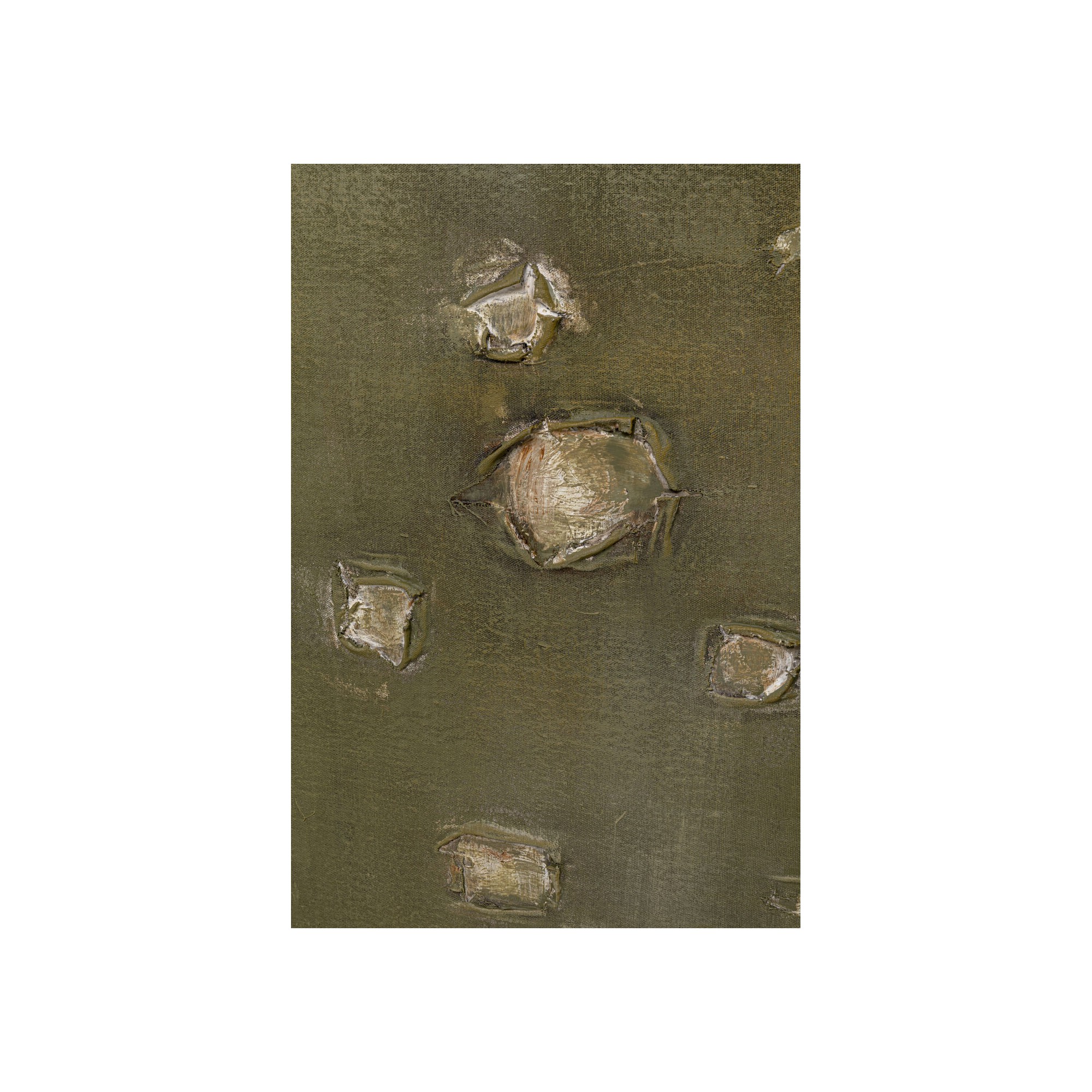 Tableau sur toile Moody vert 150x120cm