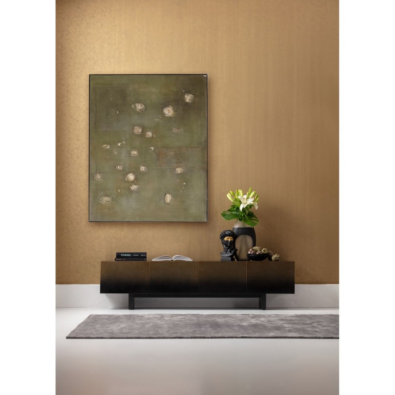 Tableau sur toile Moody vert 150x120cm