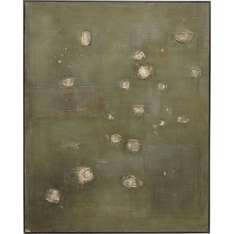 Tableau sur toile Moody vert 150x120cm