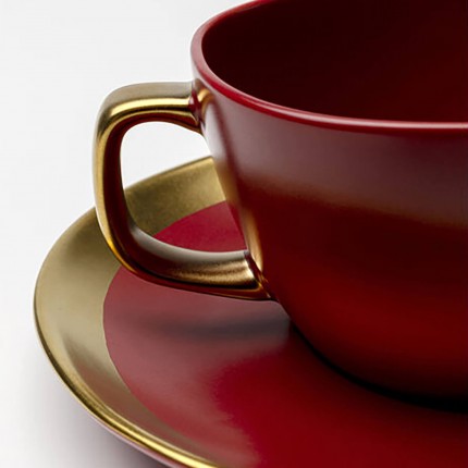 Koffiekoppen Vibrations rood (6/set) Kare Design