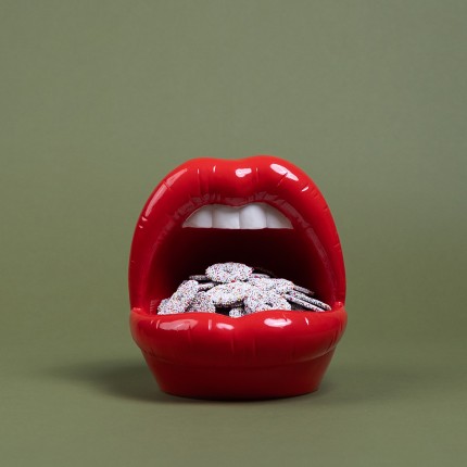Woonaccessoires rood mond open Kare Design