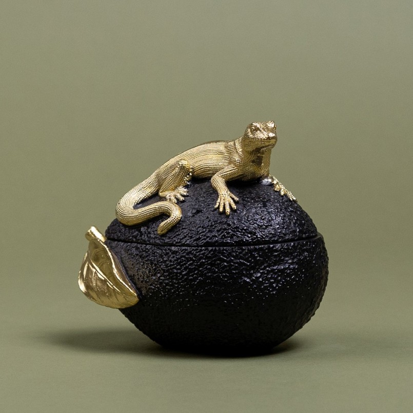 Opberger hagedis avocado Kare Design