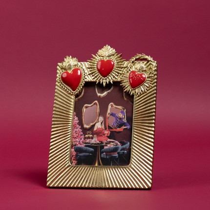 Fotolistj drie brandend harten 20x29cm Kare Design