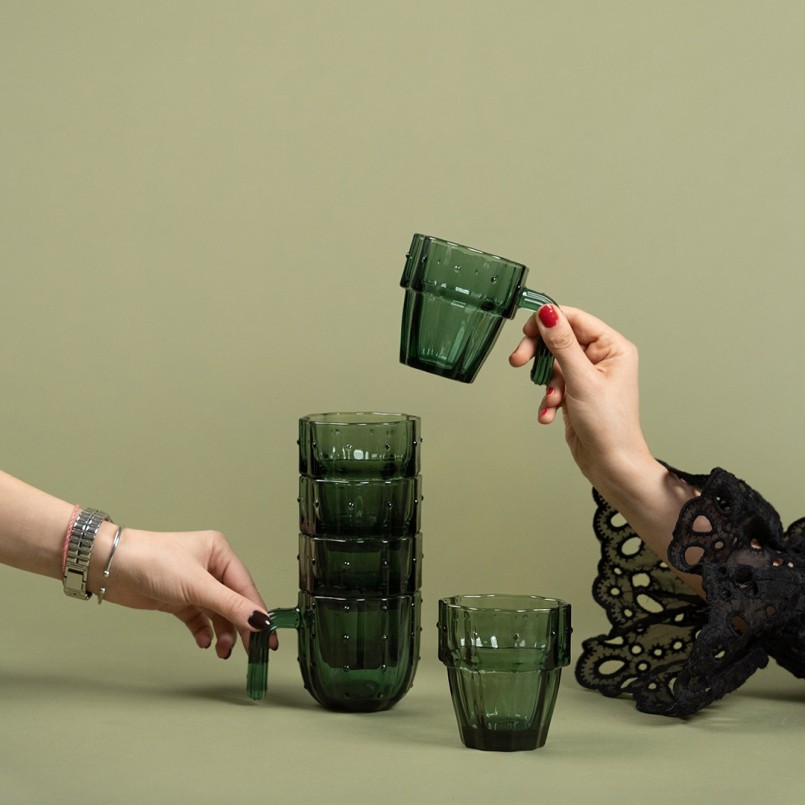 Waterglazen cactus (6/set) Kare Design