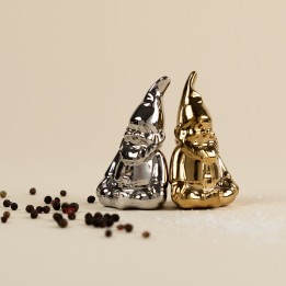 Peper en zoutstel gnoom goud en zilver Kare Design