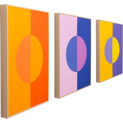 Framed Picture Moonphase (3/Set) Kare Design