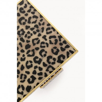 Side table leopard 25x25cm Kare Design