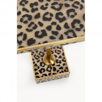 Side table leopard 25x25cm Kare Design