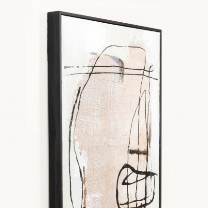 Schilderij Frame Dust 75x55cm grijs Kare Design