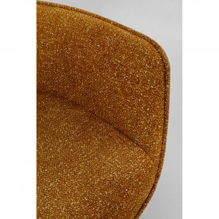 Draaifauteuil en Voetsteun Jules bruin Kare Design